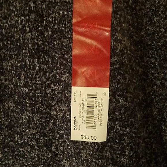 Jennifer Lopez Inset Bead V-neck top, size XXL - Picture 3 of 4